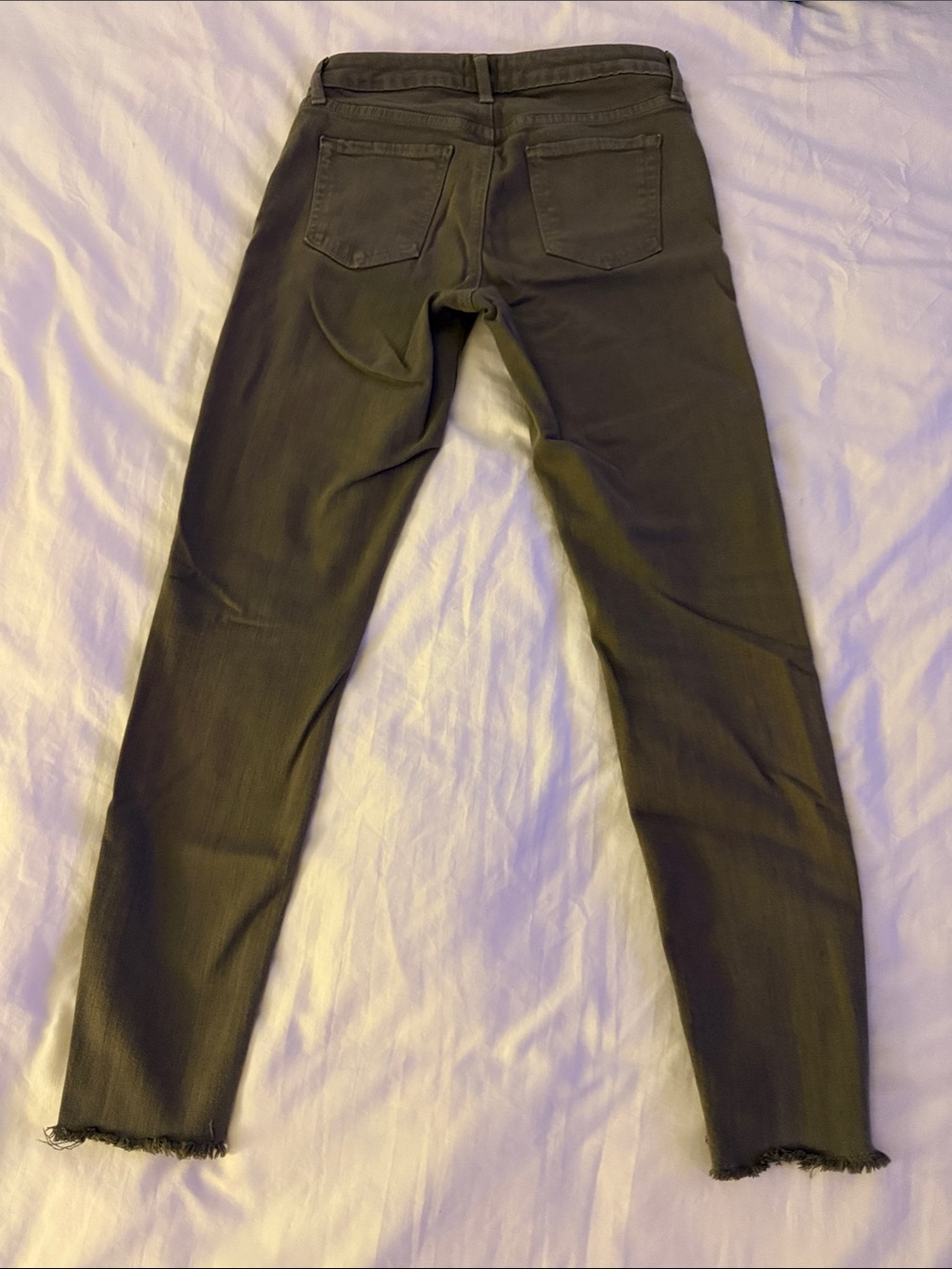 Just Black Olive Green High-Rise Skinny Jeans - Picture 7 of 8